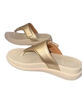 FitFlop F-Mode Go Adjustable Flatform womens Sandals Size sz 6 flip flop coastal
